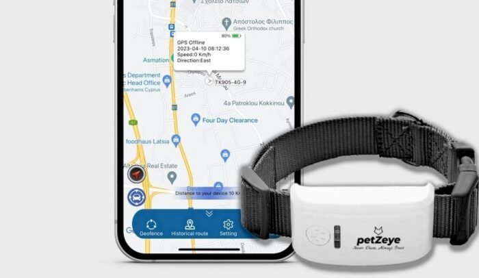 Collier GPS Pour Chat – Tracker Sans Abonnement, 12 Mois D’autonomie, étanche IP67